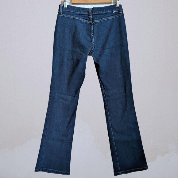 Vintage Y2K Tommy Jeans Dark Wash Boot Cut Pocketless Low Rise Size 9 - Picture 3 of 8